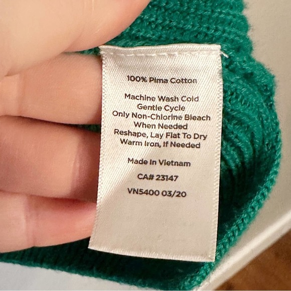 Talbots Pima Cotton Ribbed Fold Down Turtleneck Sweater Women’s Petite Large EUC - Picture 8 of 10